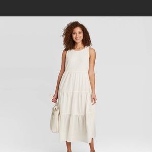 New Day from Target White Sleeveless Maxi Dress